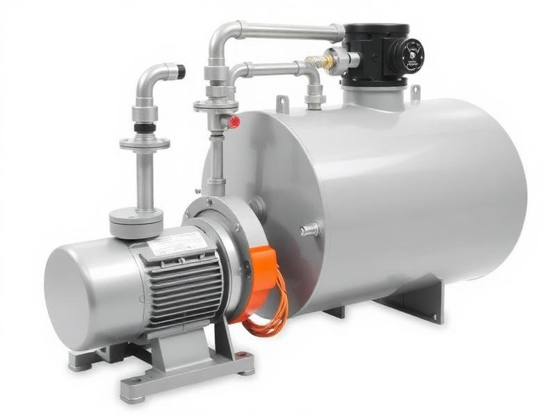 Condensate receiver pump unit with tank and motor