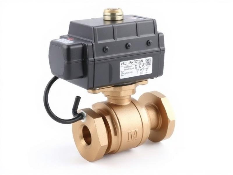 Triac quarter-turn electric valve actuator on a ball valve